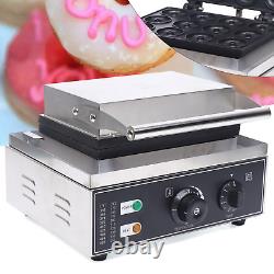 110V 12-Hole Donut Maker Machine Electric Nonstick Doughnut Making Machine 1550W