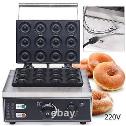 110V 12-Hole Donut Maker Machine Electric Nonstick Doughnut Making Machine 1550W