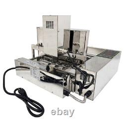 110V 6 Row Stainless Automatic Donut Maker Doughnut Making Donuts Frying Machine