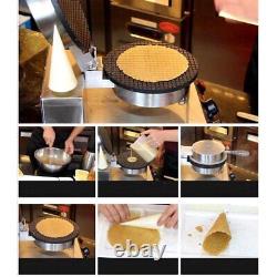110V Electric Egg Ice Cream Cone Making Machine Waffle Baker Maker Dessert Food