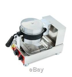 110V Electric Rotated Waffle Maker Making Machine Stainless Steel