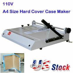 110V Hard Cover Case Maker Desktop A4 Size Hardback Hardbound Making Machine USA