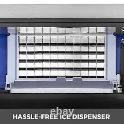 155Lbs Commercial Ice Maker Ice Cube Making Machine 70Kg LCD Control Panel 511