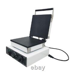 1750W Commercial Square Waffle Maker Ice Cream Waffle Cone Making Machine 110V