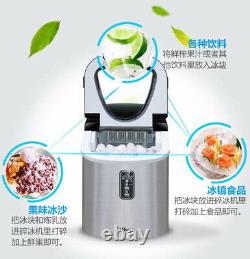 220V Stainless Steel Portable Commercial Ice Cube Maker Ice Making Machine 12kg