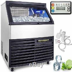 265Lbs Ice Maker Ice Cube Making Machine 120Kg 24H Commercial Auto Microcomputer