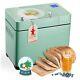 2.2lb Large Bread Maker Machine-dual Heaters, 17-in-1 Breadmaker With Green