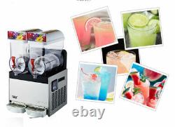 30L Frozen Drink Slush Making Machine Smoothie Maker 2x15L USA Free Shipping