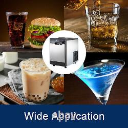 35KG/24H Ice Maker with Cool Water Dispenser 14LBS Storage Ice Making Machine