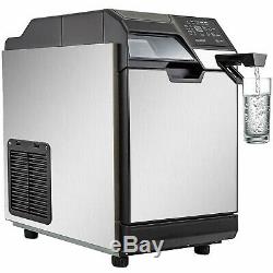 35-50KG Commercial Ice Maker Ice Making Machine Cool Water Dispenser 14LBStorage