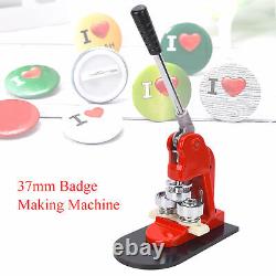 37mm Badge Making Machine Ergonomic Button Maker Pressing Machine GOF