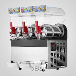 3Tank 45L Frozen Drink Slush Making Machine Smoothie Maker 110V Sale