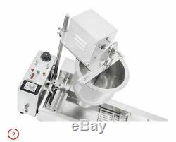 3 Sets Mold Commercial Automatic Donut Maker donut making machine Wider Oil Tank