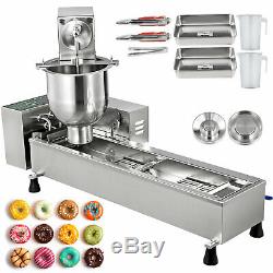 3 Sets Mold Oil Wide Tank Maker Automatic Donut Fryer Making Machine Commercial