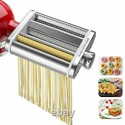 3in1 Pasta Maker Attachment Spaghetti Noodle Dough Making Roller Presser Machine