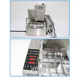 4 Row Commercial Automatic Donut Making Machine Doughnut Maker Donut Fryer 2000W