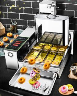 4 Row Commercial Automatic Donut Making Machine Doughnut Maker Donut Fryer 2000W