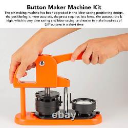 58mm Button Maker Machine DIY Pin Badge Press Supplies Set Kit With Circle Cutter