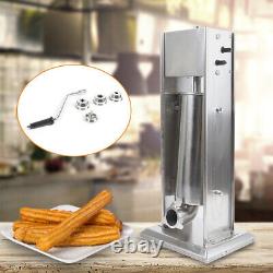 5L Manual Kitchen Churros Maker Spanish Donut Churros Making Machine With Nozzles