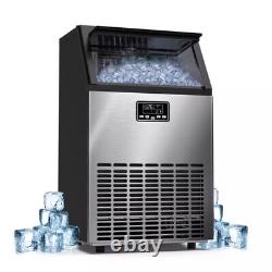 68kg Commercial Ice Maker Ice Making Machine 100lbs/24h with 33lbs Ice Storage