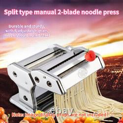 6 Manual Noodle Making Machine Kitchen Pasta Maker Home Roller Dough Cutter