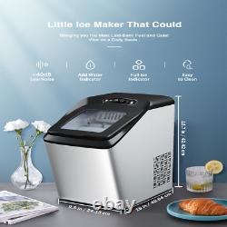 AICOOK, Sonic Ice Maker Machine, Makes 26Lb Pebble Ice per Day, Crunchy Pellet