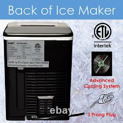 Arctic-Pro Portable Digital Quick Ice Maker Machine, Black, Makes 2 Ice Sizes