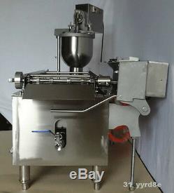 Automatic Gas donut making/frying machine, donut maker machine, 3 molds 1200pcs/h