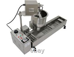 Automatic Stainless Steel Mini Donut Maker Donut Making Machine & 3 Moulds 220V