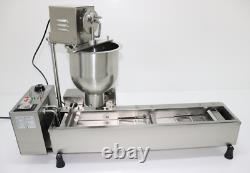 Automatic Stainless Steel Mini Donut Maker Donut Making Machine & 3 Moulds 220V