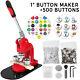 Button Maker 1 25mm Badge Punch Press With500pcs Free Buttons Machine Making Kit