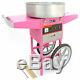 Candy Floss Making Machine Cart Pink Cotton Candyfloss Maker Party Commercial