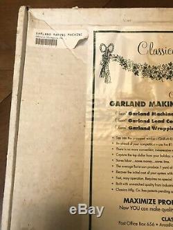 Classico GARLAND MAKING SYSTEM Wreath Maker Machine Lead Cord Wire MSRP $395