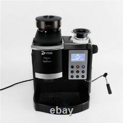 Coffee Maker Machine With Conical Grinder Milk Warmer For Making Espresso Latte