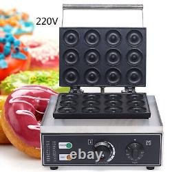 Commercial 12-Hole Donut Maker Machine Electric Nonstick Doughnut Making Machine