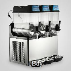 Commercial 3 12L Frozen Drink Slushy Making Machine Smoothie Maker 110V Juice