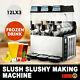 Commercial 3 Tank 36l Frozen Drink Slush Slushy Make Machine Smoothie Maker Ice