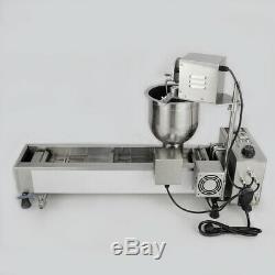 Commercial Automatic Donut Maker 220V Donut Making Machine 3 Mold Size Fryer