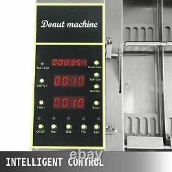 Commercial Automatic Donut Making Maker Machine, Wide Oil Tank, 6 Sets Free Mold