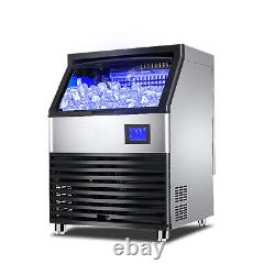 Commercial Automatic Ice Making Machine 50-140kg/24H Ice Cube Maker 220V