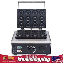 Commercial Donut Maker Machine Electric Nonstick Doughnut Making Machine 12-Hole