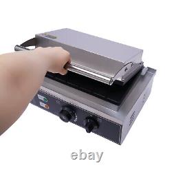 Commercial Electric Waffle Maker Stainless Steel Waffle Making Machine 110V New