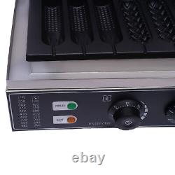 Commercial Electric Waffle Maker Stainless Steel Waffle Making Machine 110V New