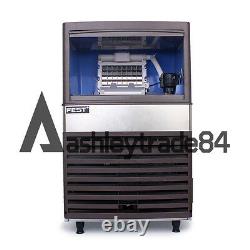 Commercial Ice Maker Auto Clear Cube Ice Making Machine 220V 55kg/24h for Bar