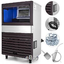 Commercial Ice Maker Ice Cube Making Machine Built-in Stainless Steel Restaurant