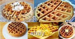 Commercial Rotary Waffle Maker Machine Electric Rotatable Waffle Making Machine