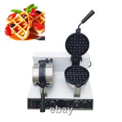 Commercial Rotary Waffle Maker Machine Electric Rotatable Waffle Making Machine