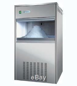 Commercial Snow Flake Ice Maker Making Machine 100KG/24h 40KG Storage Capacity