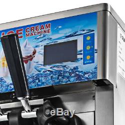 Commercial Soft Ice Cream Maker Frozen Yogurt Making Machine 3 Flavor 18L/H CE