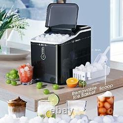 Counter Ice Maker Machine Make 26lbs Ice in 24 Hours Ice Maker Countertop 9 C